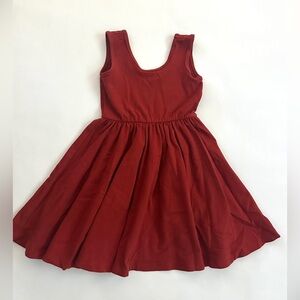Alice + Ames Sleeveless Rust colored Twirl Dress